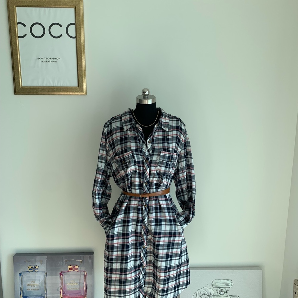 Plaid Lightweight Dress/Tunic